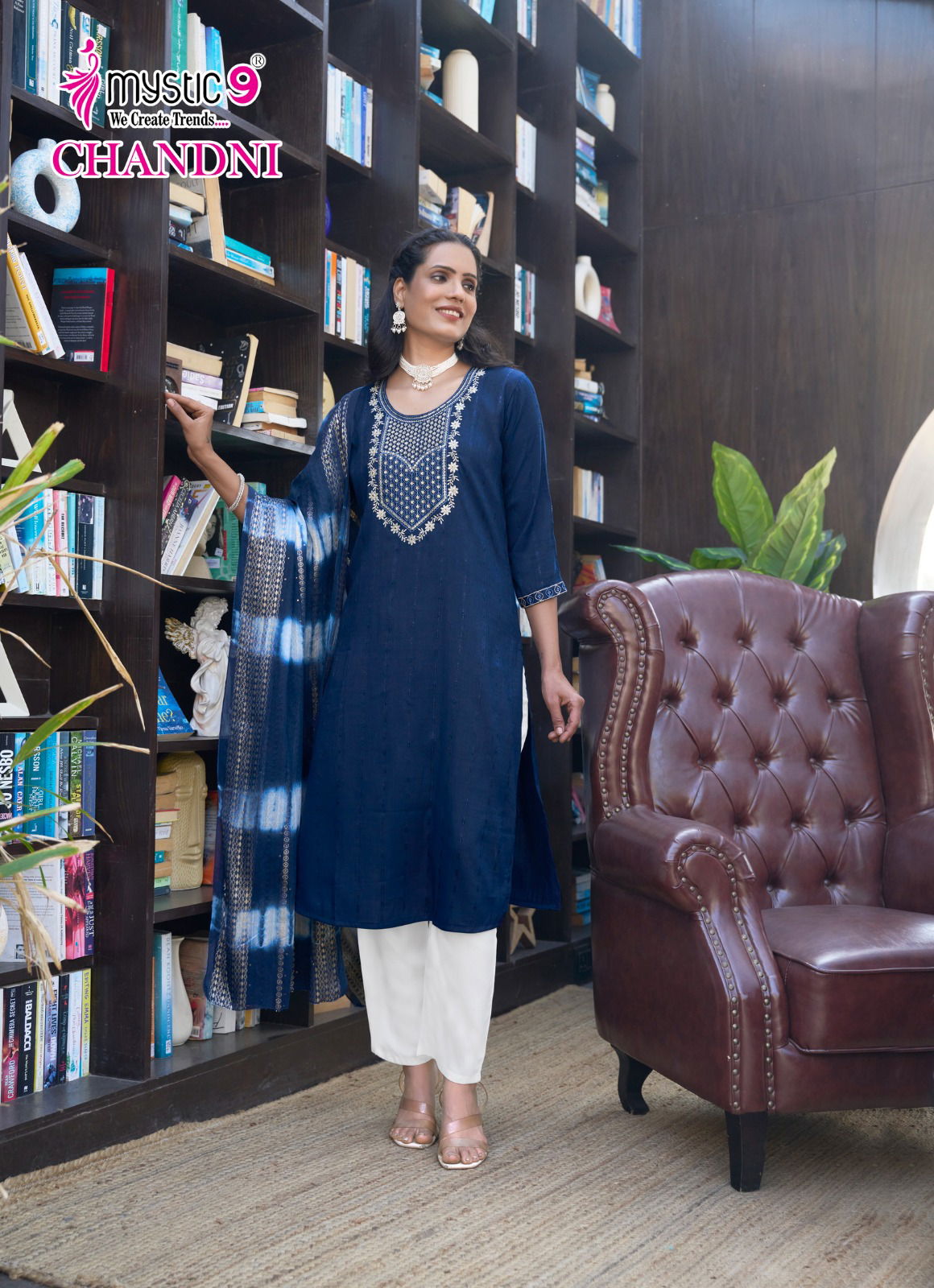 Chandani Vol 1 By Mystic 9 Rayon Kurti With Bottom Dupatta Wholesale Online